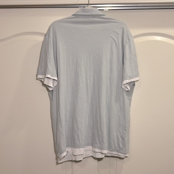 Vince Pima Cotton Double Layered Polo Shirt - Picture 6 of 6